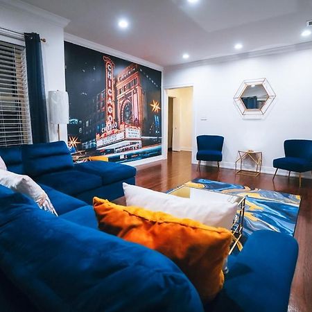 The Blue Golden Luxury Modern 3- Bedroom Apartment In Chicago Buitenkant foto