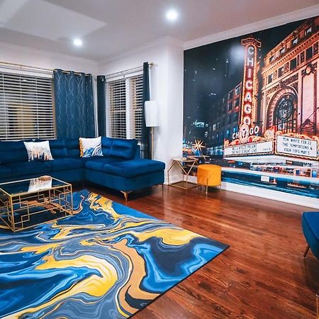 The Blue Golden Luxury Modern 3- Bedroom Apartment In Chicago Buitenkant foto