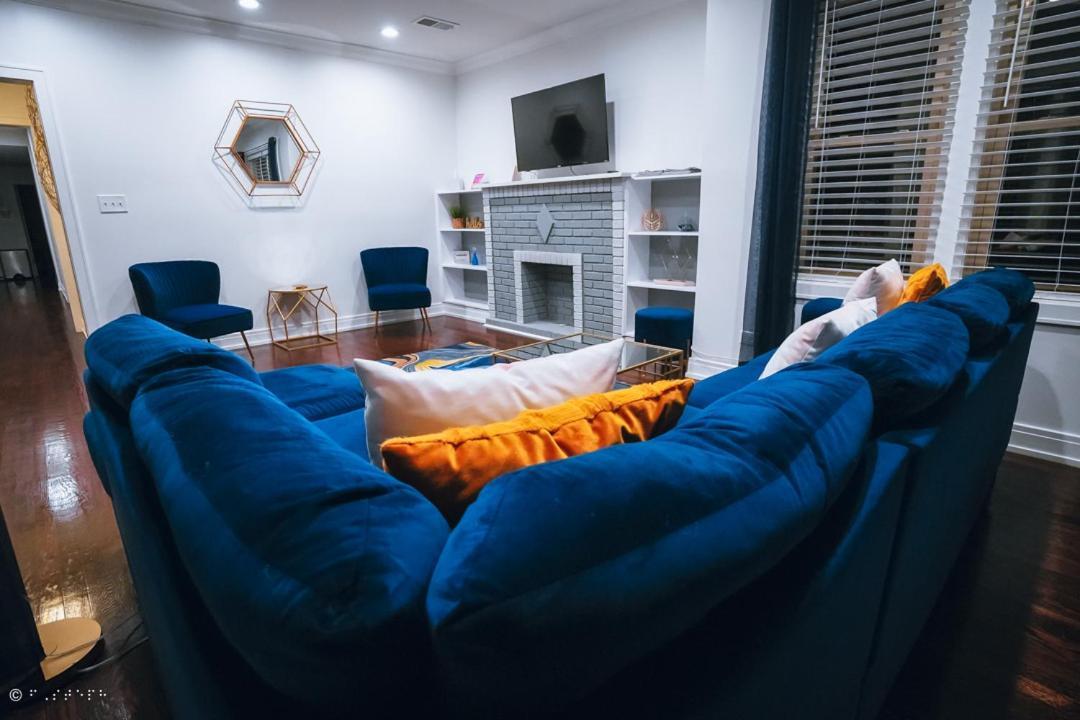 The Blue Golden Luxury Modern 3- Bedroom Apartment In Chicago Buitenkant foto